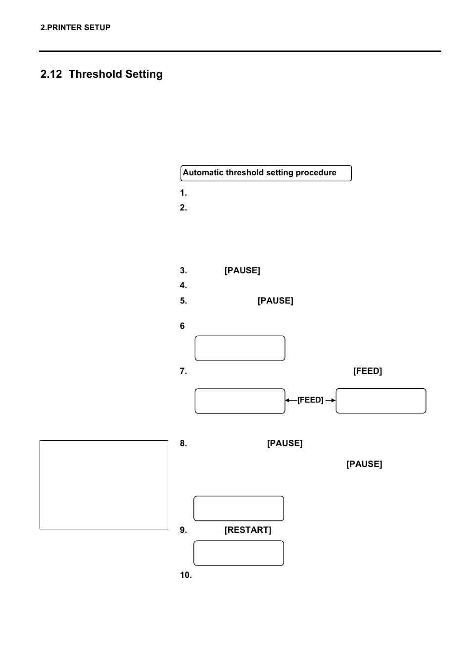 12 threshold setting | Toshiba EO1-33057 User Manual | Page 92 / 139