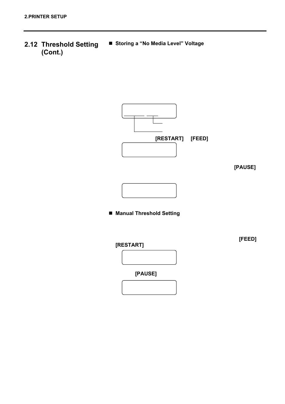 12 threshold setting (cont.) | Toshiba EO1-33057 User Manual | Page 95 / 139