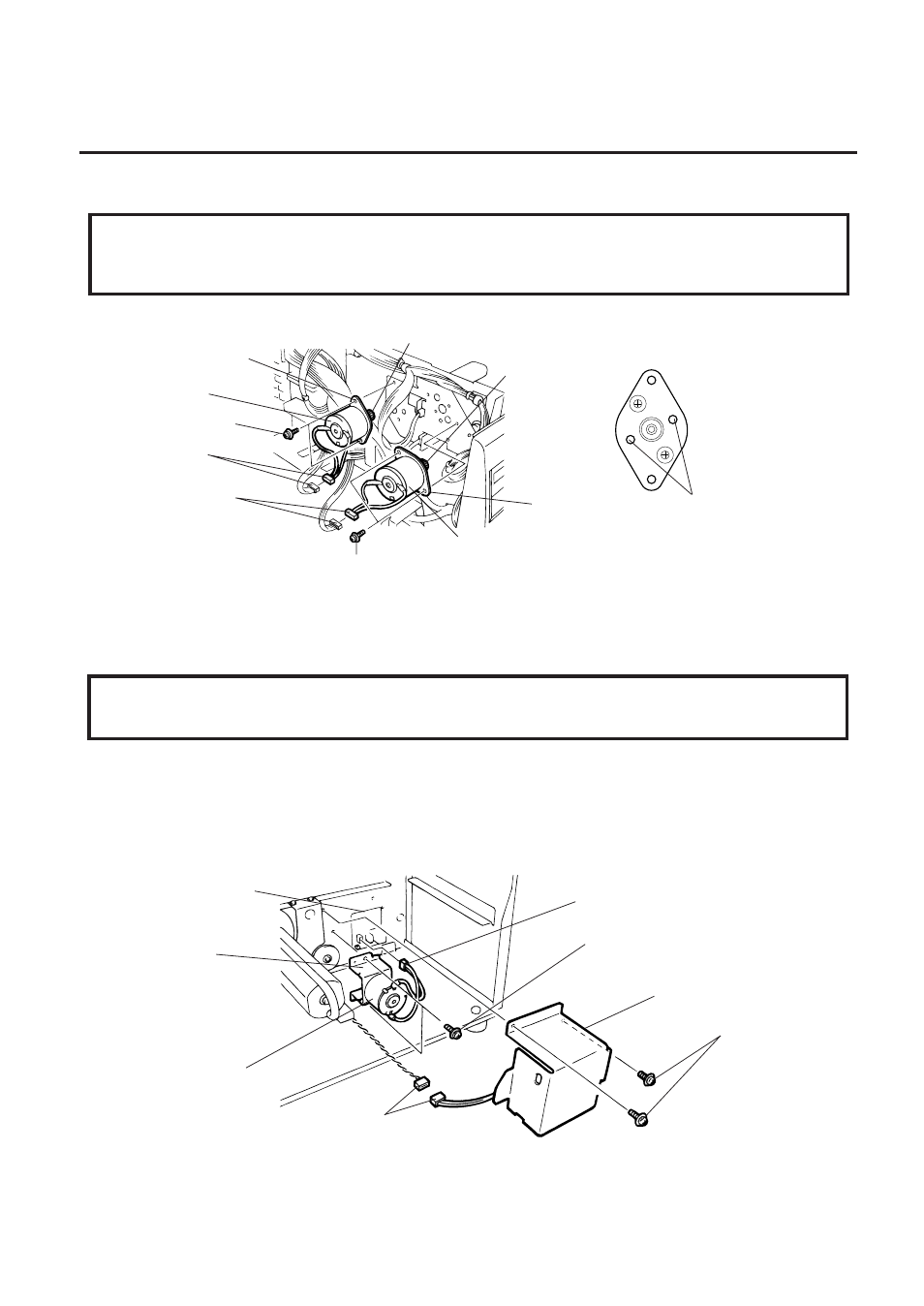 Replacing the ribbon motors, Replacing the take-up motor, 4 replacing the take-up motor | 3 replacing the ribbon motors | Toshiba B-570 User Manual | Page 8 / 90