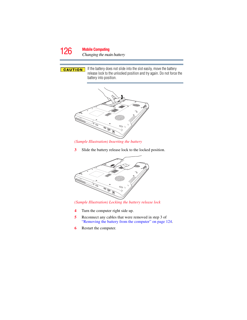 Toshiba SATELLITE P500 User Manual | Page 126 / 254