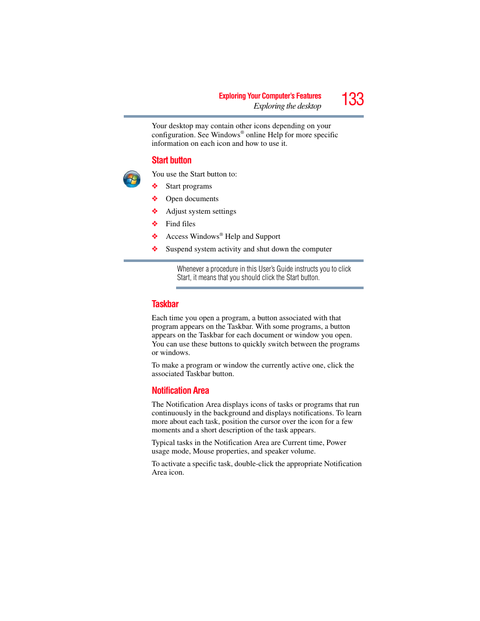 Toshiba SATELLITE P500 User Manual | Page 133 / 254