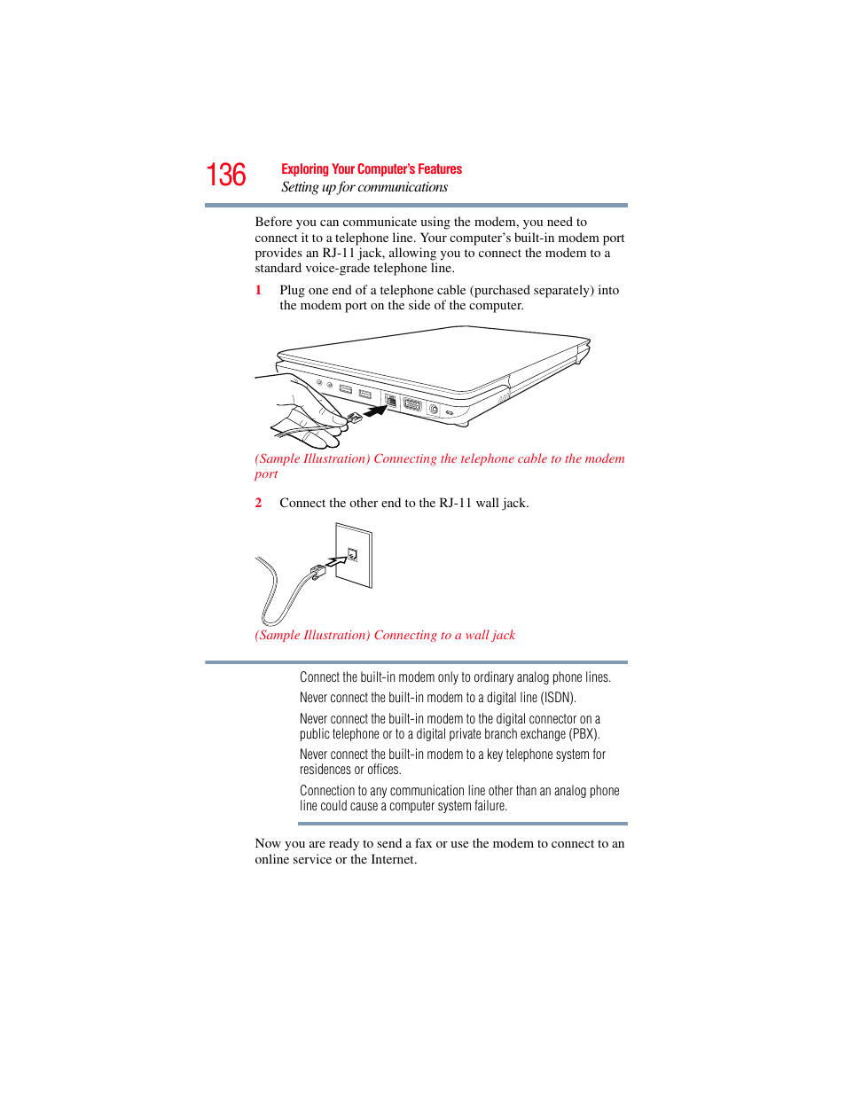 Toshiba SATELLITE P500 User Manual | Page 136 / 254