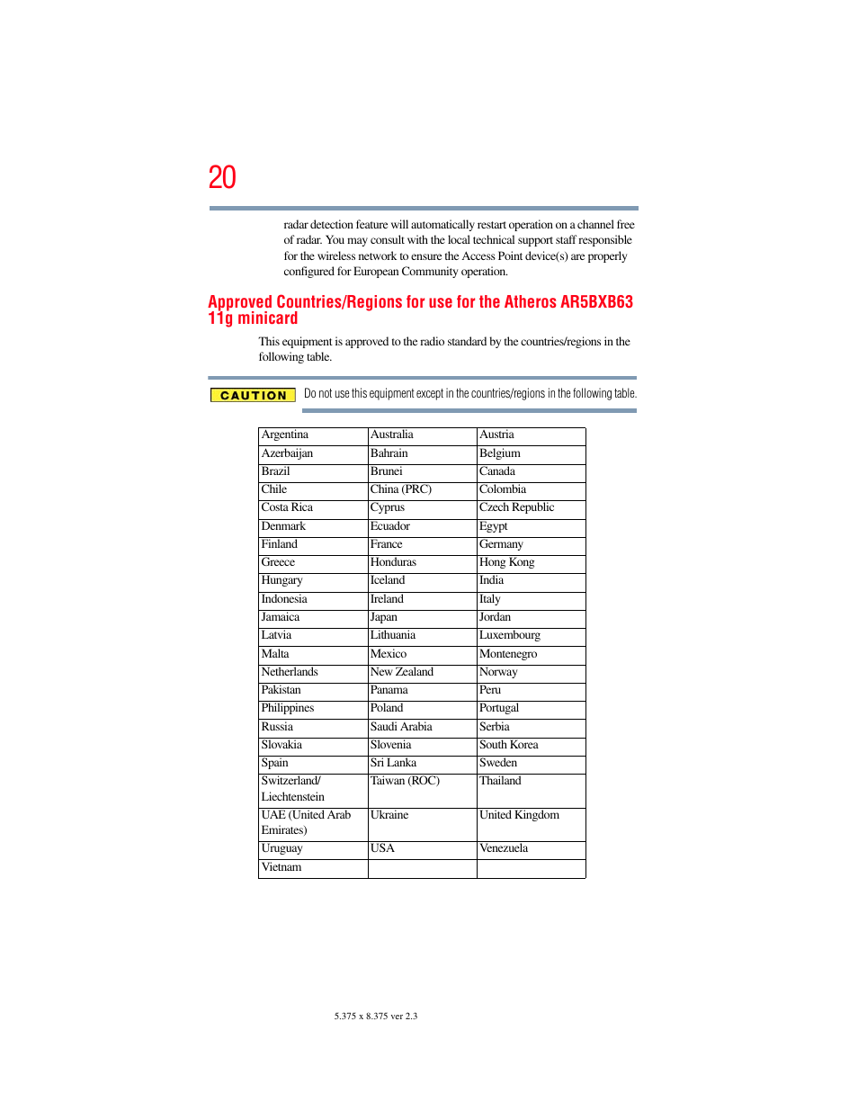 Toshiba SATELLITE P500 User Manual | Page 20 / 254