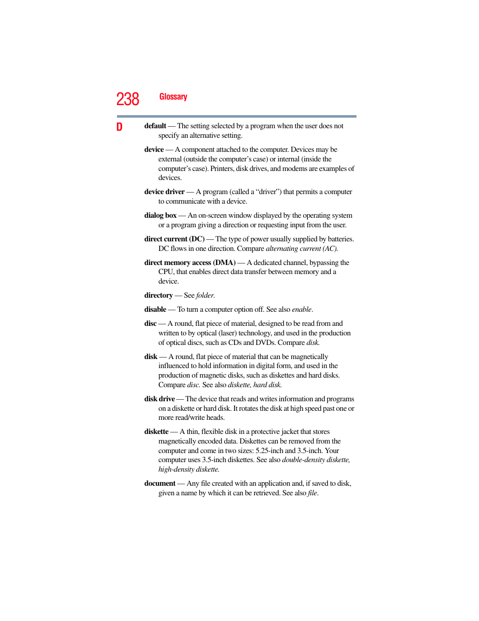 Toshiba SATELLITE P500 User Manual | Page 238 / 254