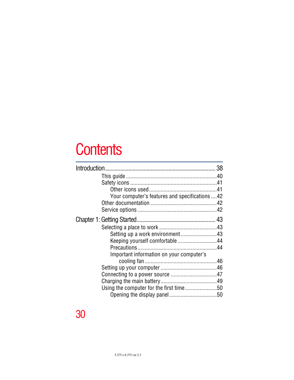 Toshiba SATELLITE P500 User Manual | Page 30 / 254