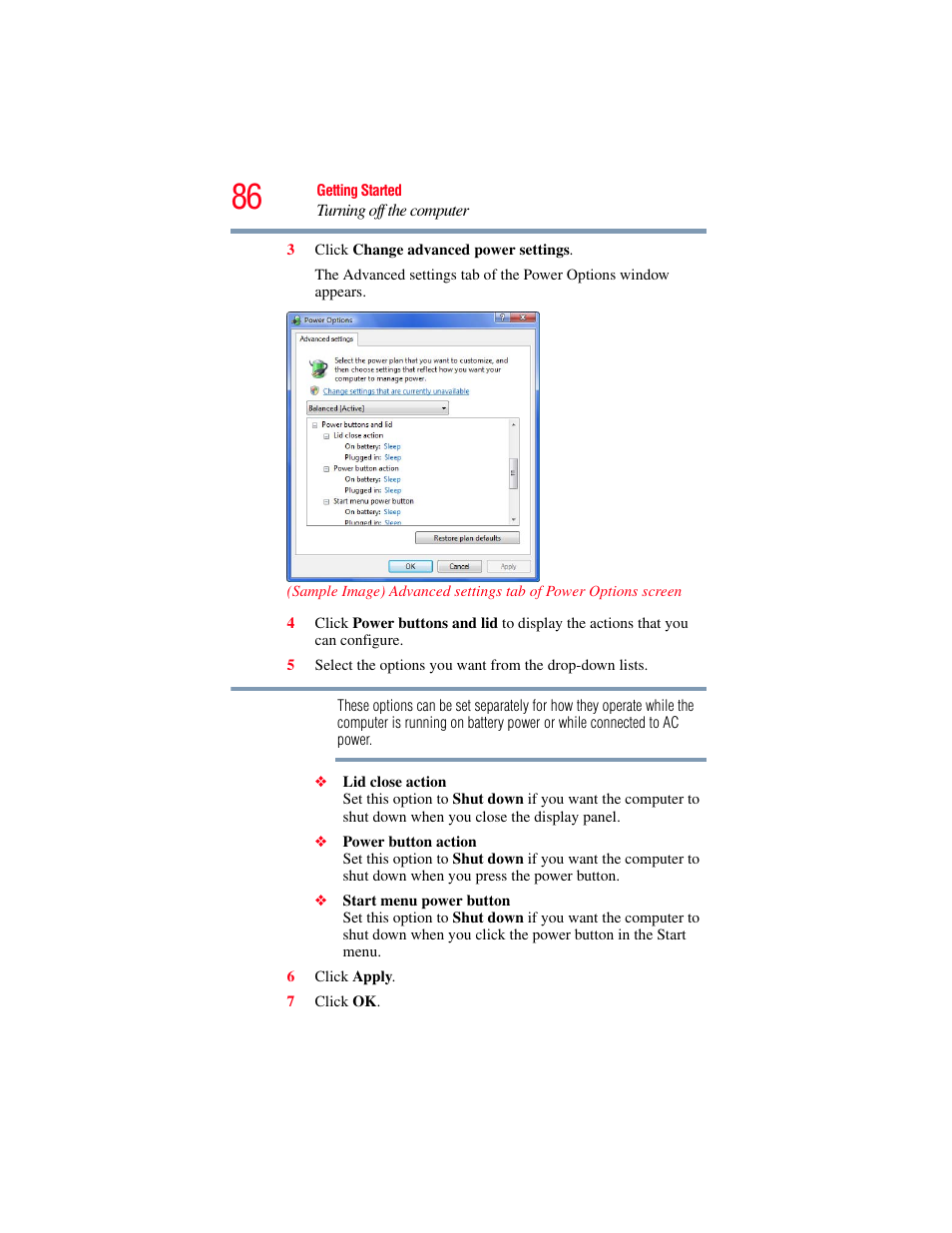 Toshiba SATELLITE P500 User Manual | Page 86 / 254