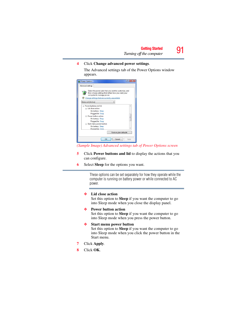 Toshiba SATELLITE P500 User Manual | Page 91 / 254