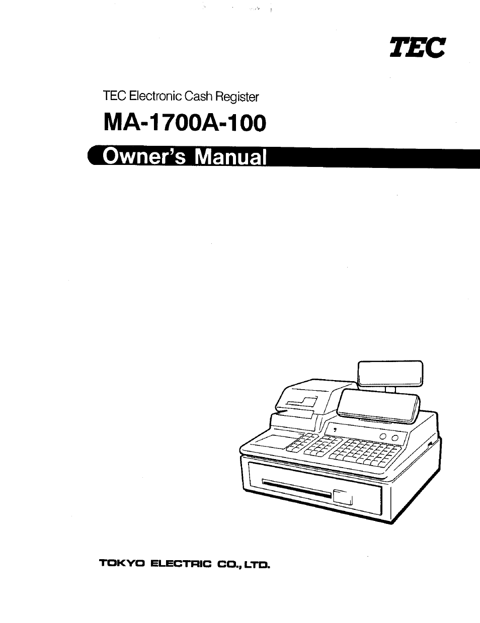 Toshiba TEC MA-1700 User Manual | 158 pages