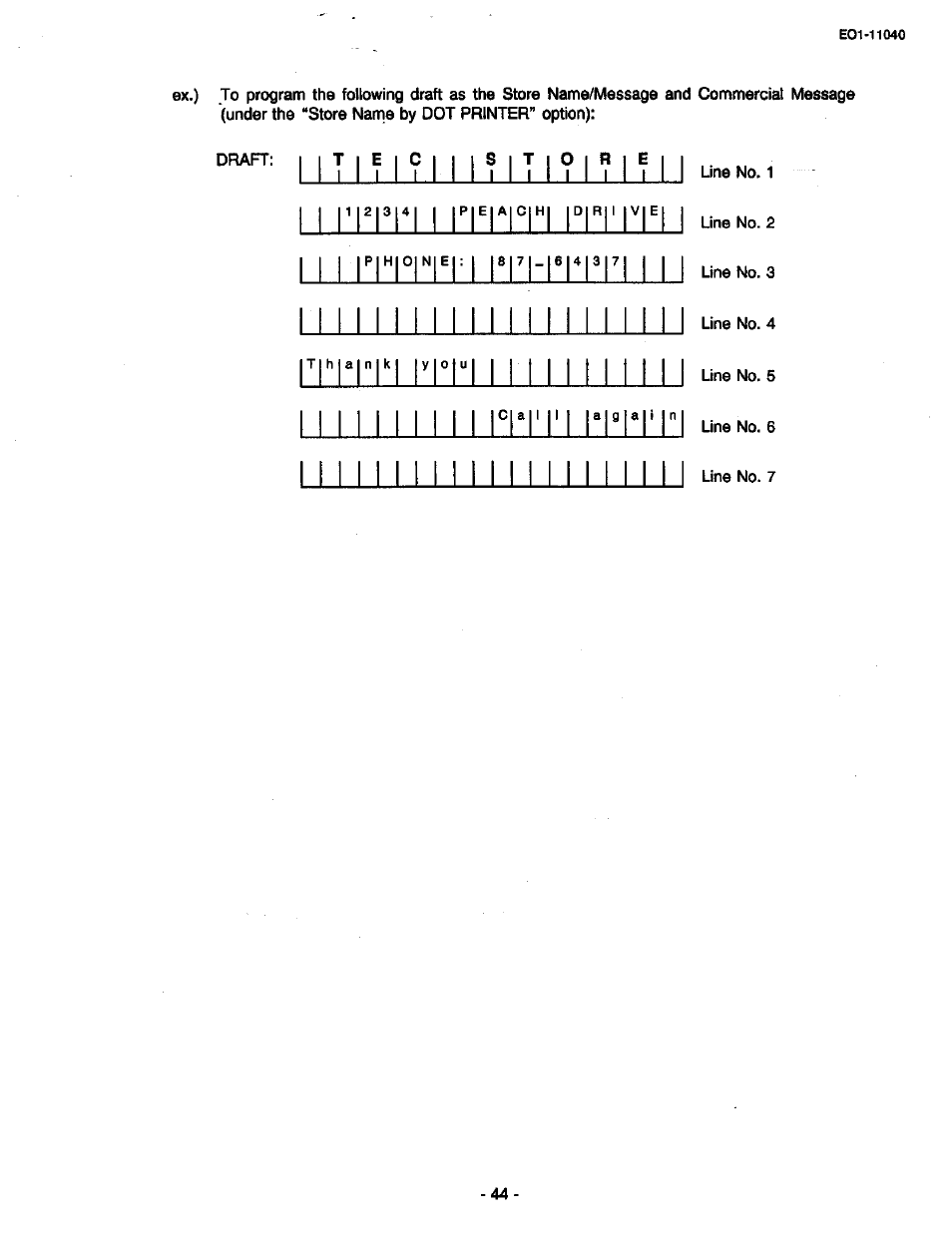 1 1 n ^ m i”m°n, 111 rn°rr m | Toshiba TEC MA-1700 User Manual | Page 112 / 158