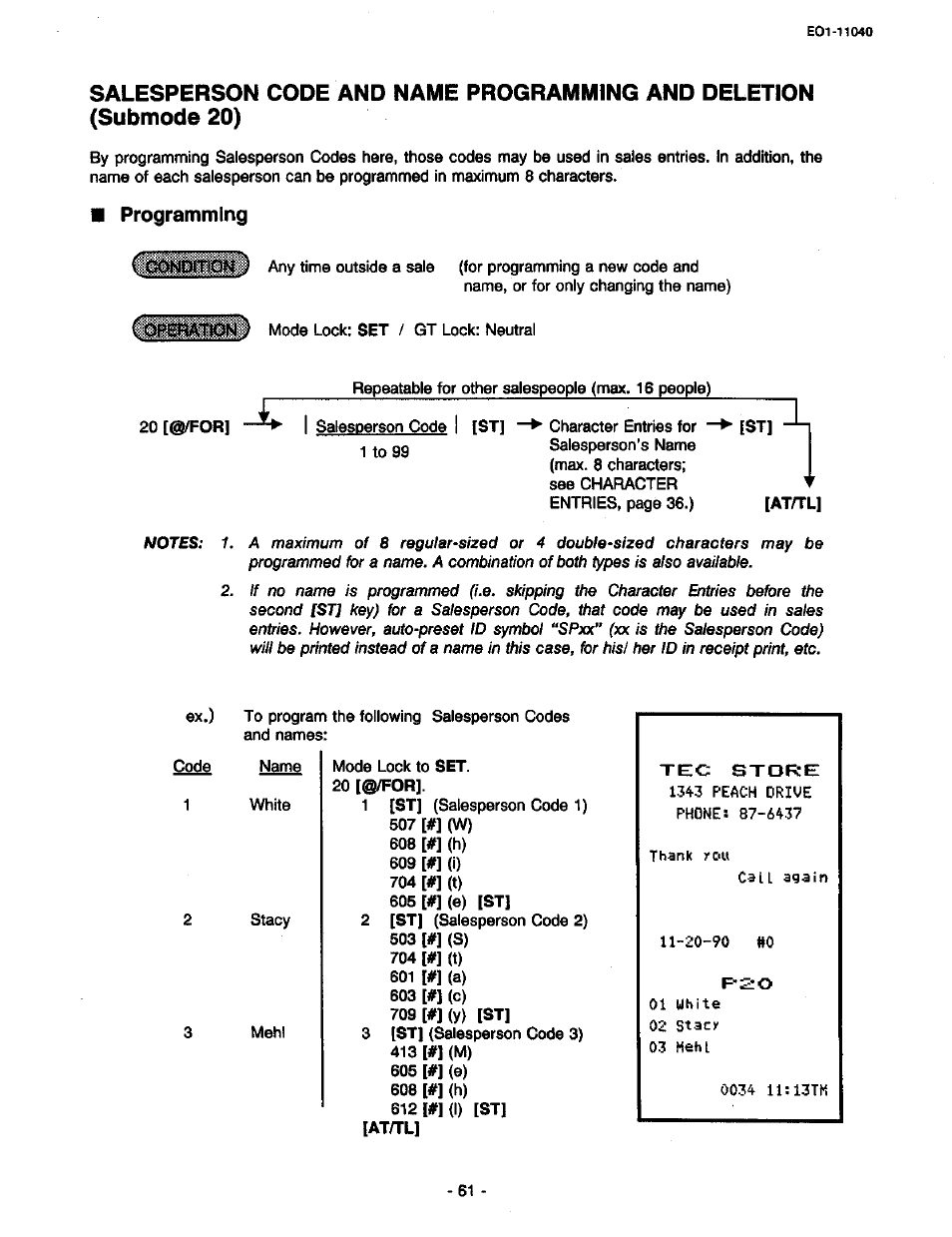 Programming | Toshiba TEC MA-1700 User Manual | Page 129 / 158