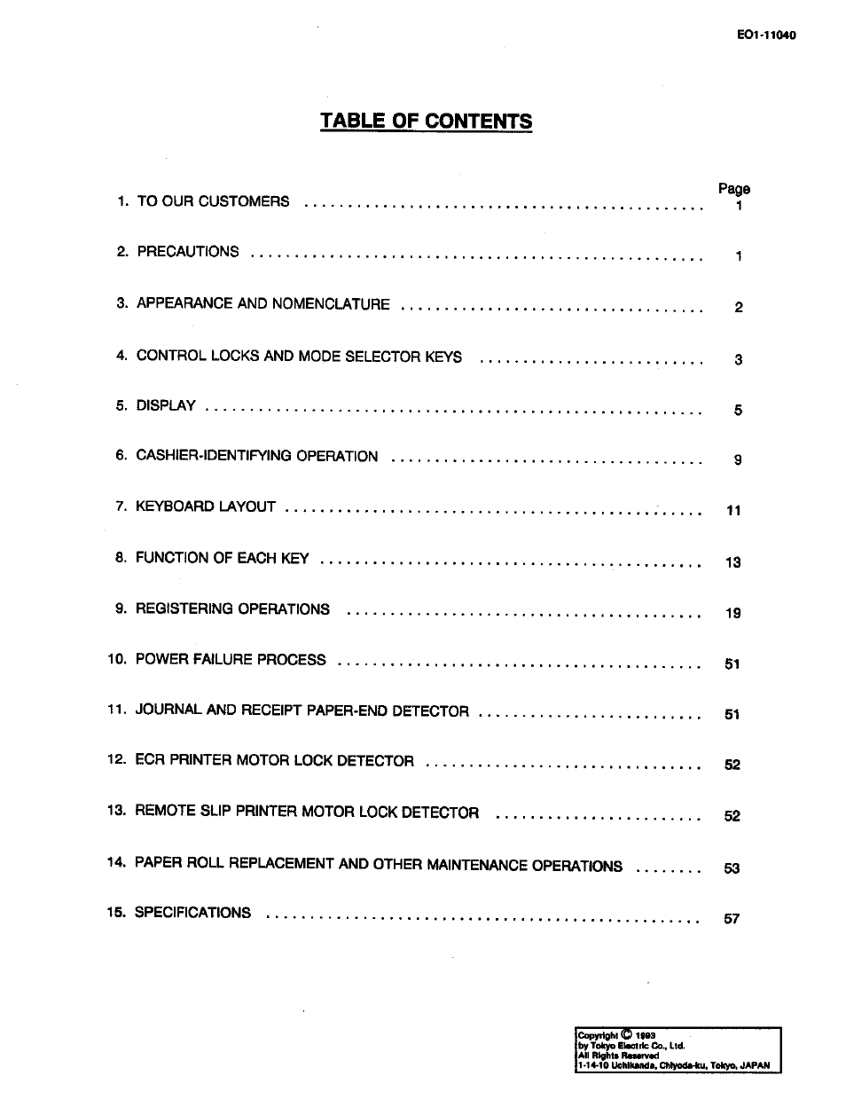 Toshiba TEC MA-1700 User Manual | Page 5 / 158