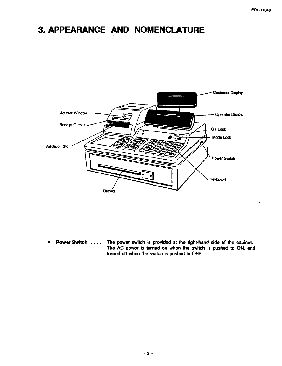 Appearance and nomenclature | Toshiba TEC MA-1700 User Manual | Page 8 / 158