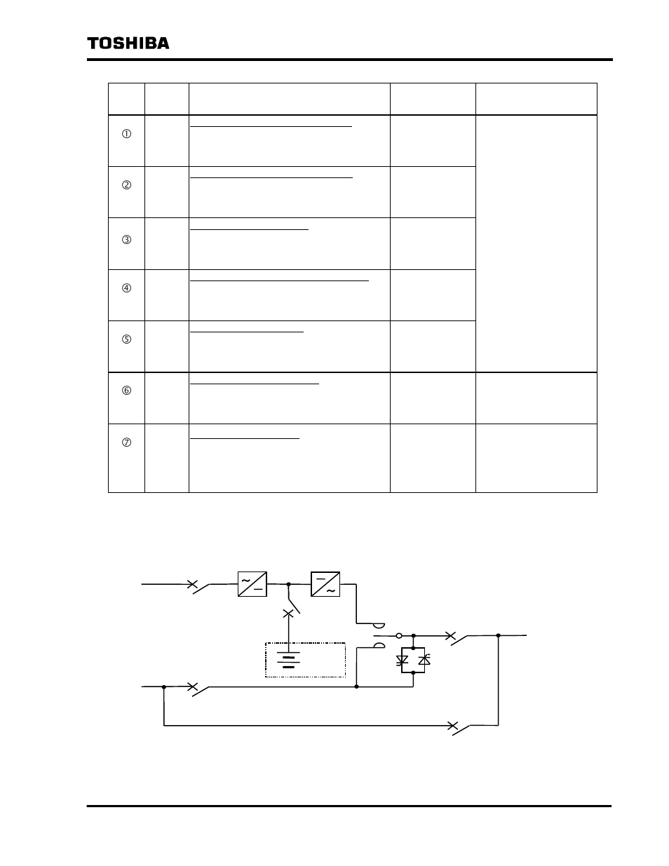 2 circuit configuration | Toshiba TOSNIC-7000S User Manual | Page 14 / 53
