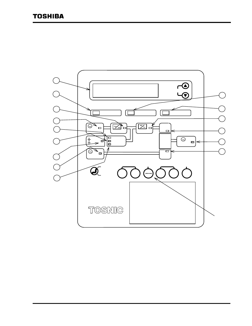 Panels, 1 graphic display panel | Toshiba TOSNIC-7000S User Manual | Page 18 / 53