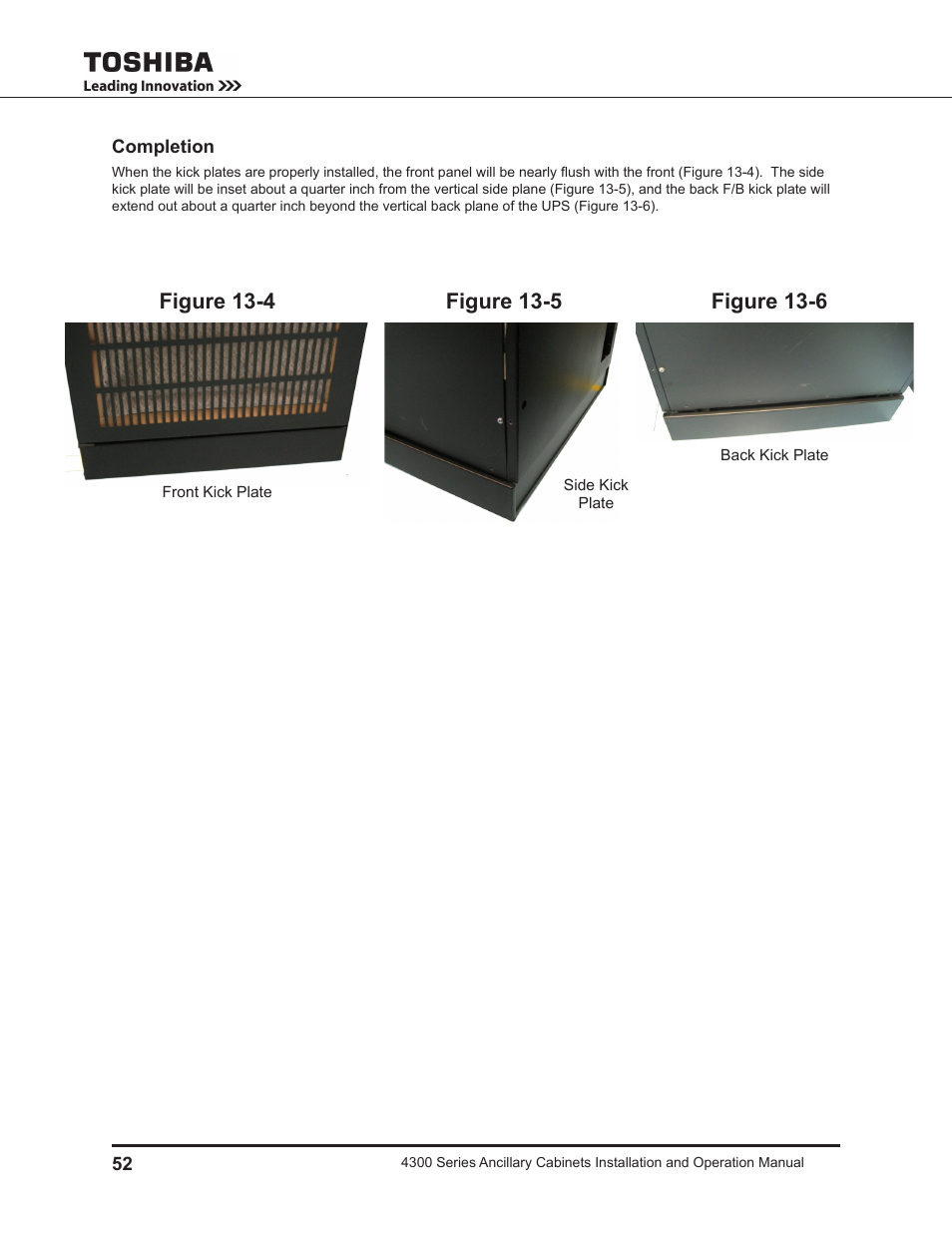 Figure 13-4, Figure 13-5, Figure 13-6 | Toshiba AUXILIARY CABINET 431M User Manual | Page 60 / 64