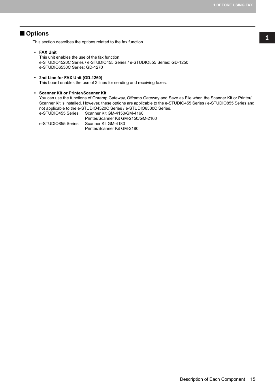 Options | Toshiba GD-1250 User Manual | Page 17 / 120