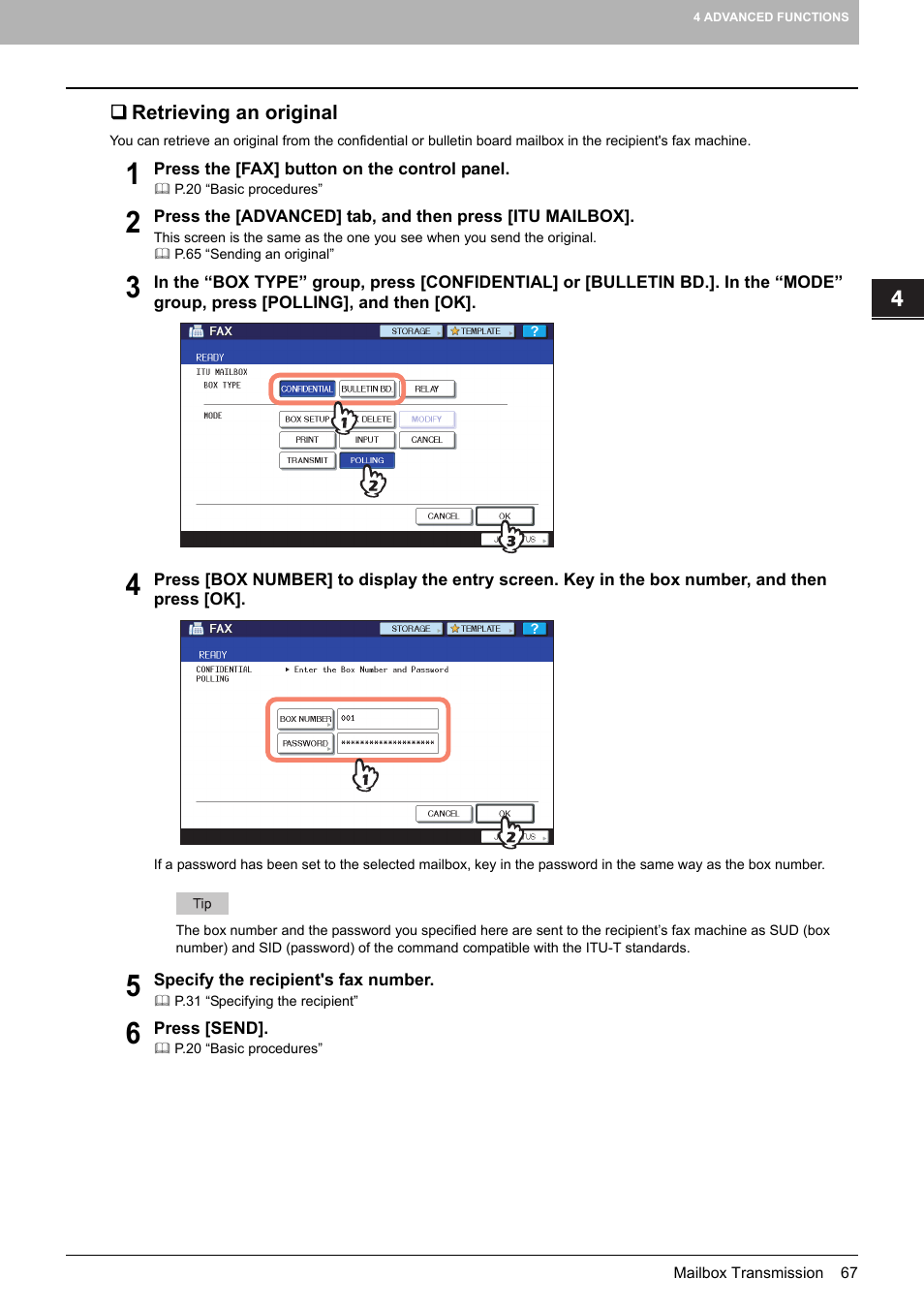 Retrieving an original | Toshiba GD-1250 User Manual | Page 69 / 120