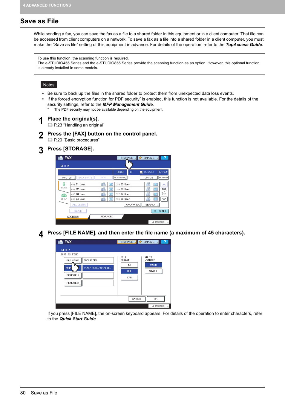 Save as file | Toshiba GD-1250 User Manual | Page 82 / 120