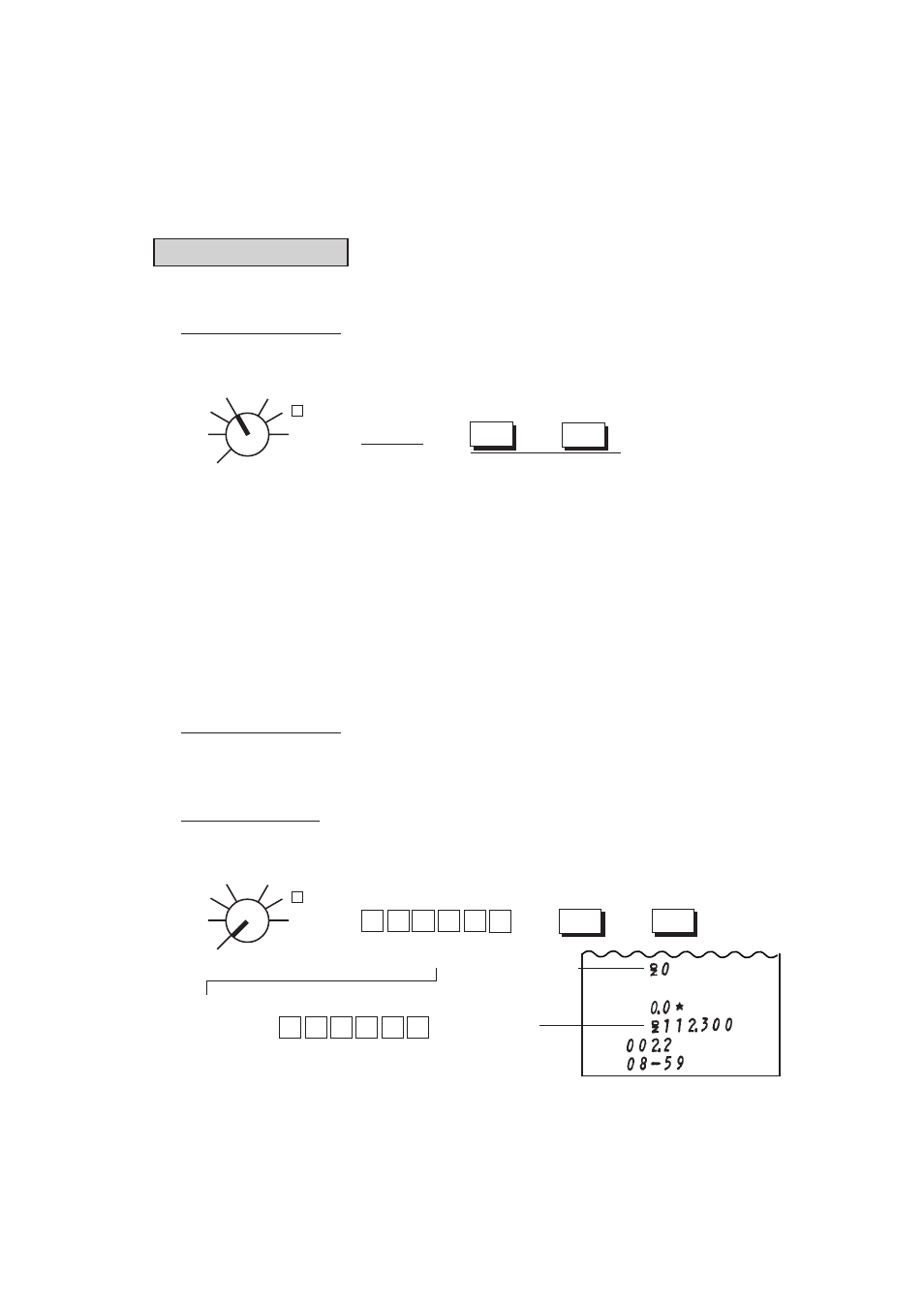 Tax calculation test, Register no. setting | Toshiba MA-516-100 User Manual | Page 33 / 166