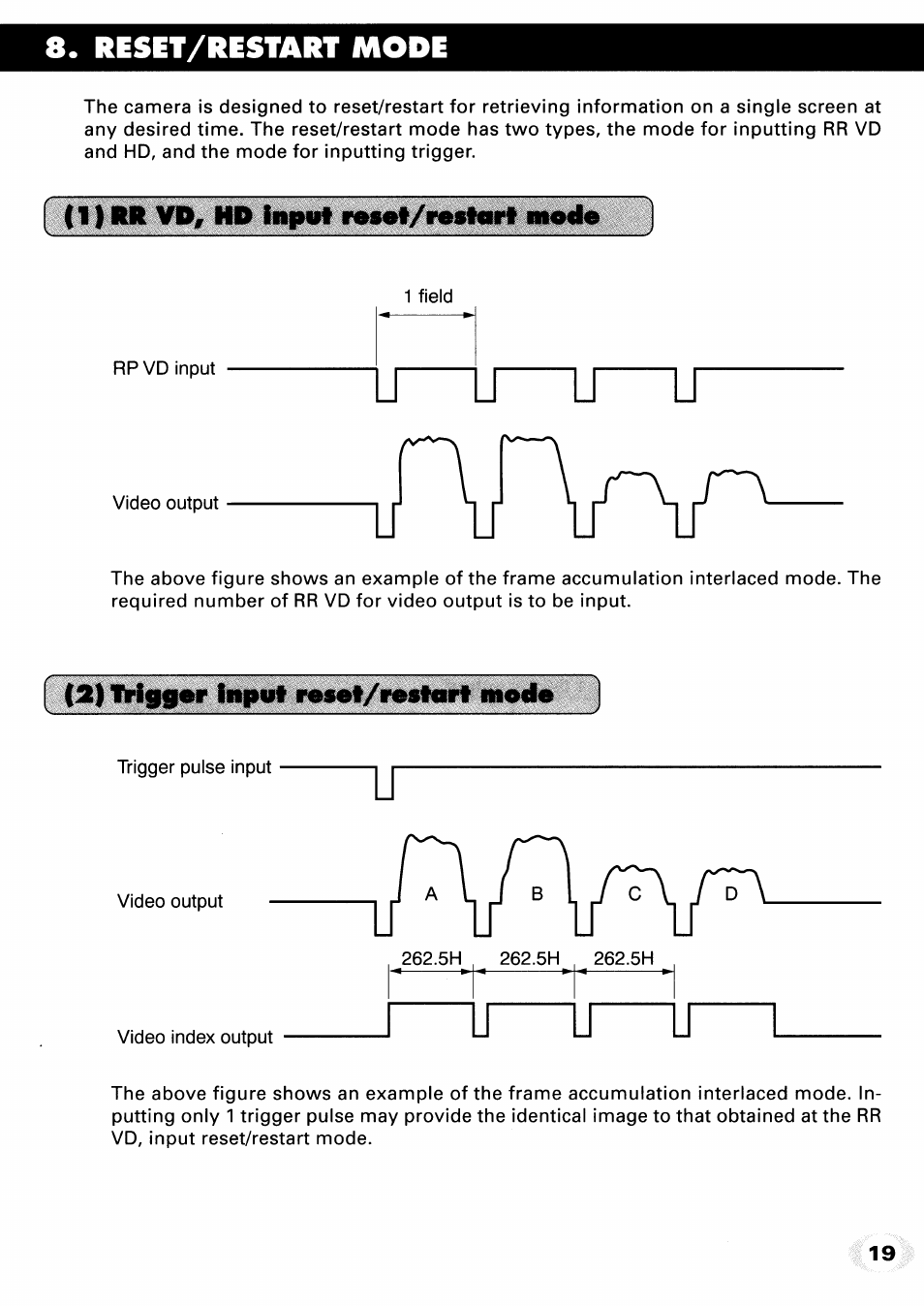 U lt, U u lj, Reset/restart | 1) rr vd, hd iniiwt r*««t/i«slart, A)frtgfr iw|mit roset/reshift mode | Toshiba IK-M41R2 User Manual | Page 19 / 32