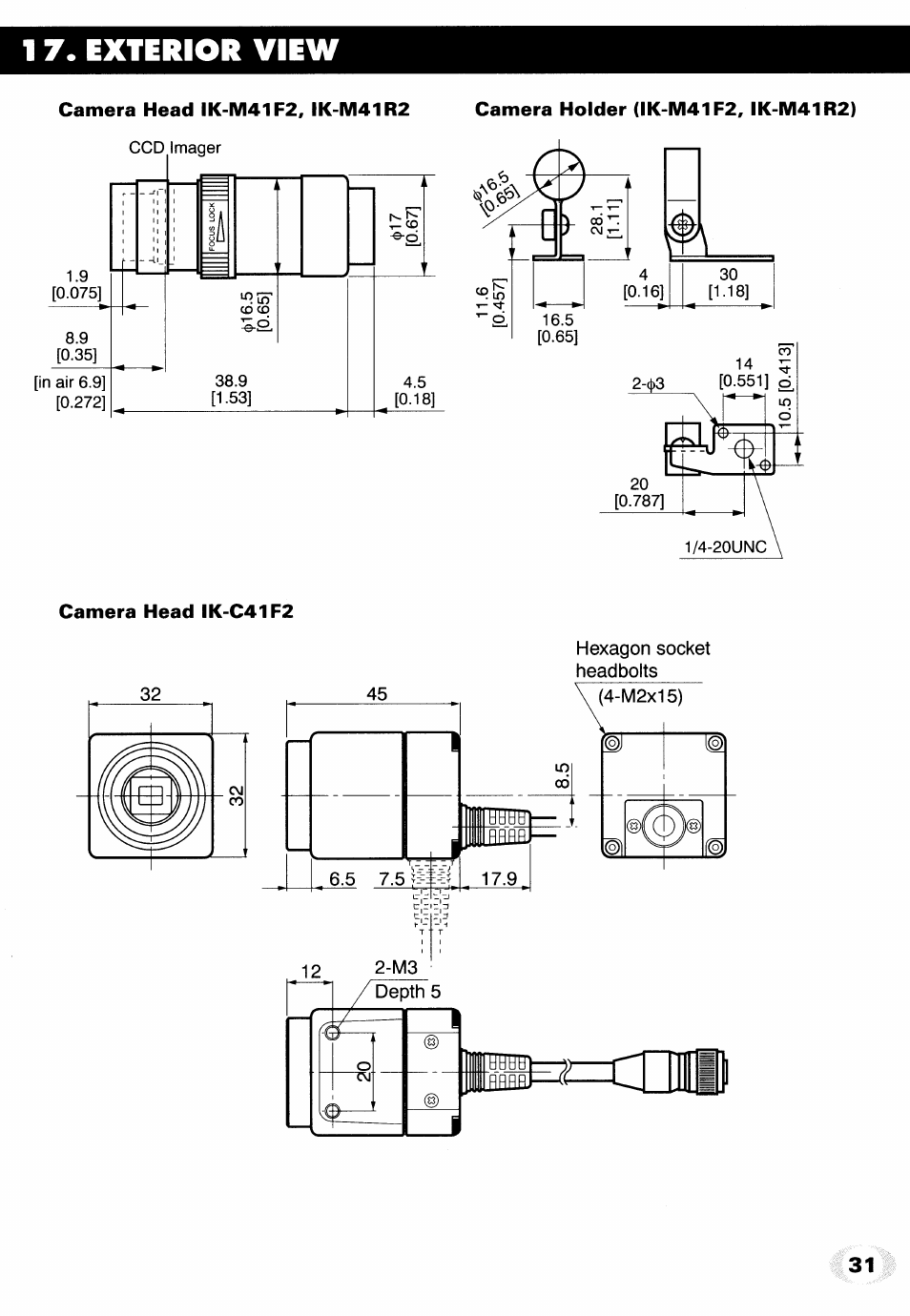 1 7. exterior view | Toshiba IK-M41R2 User Manual | Page 31 / 32