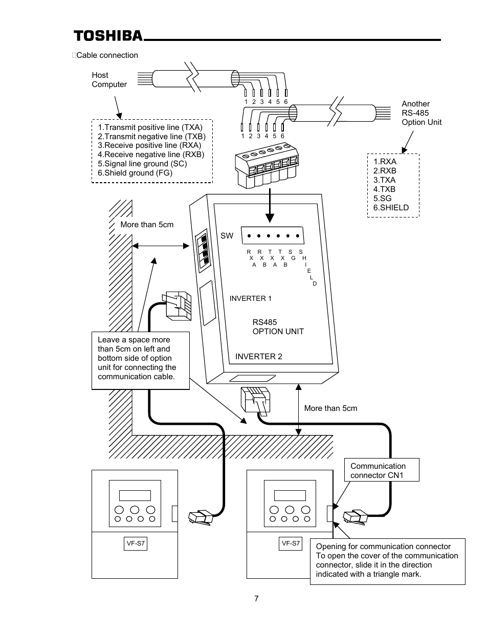 Toshiba RS-485 User Manual | Page 8 / 10