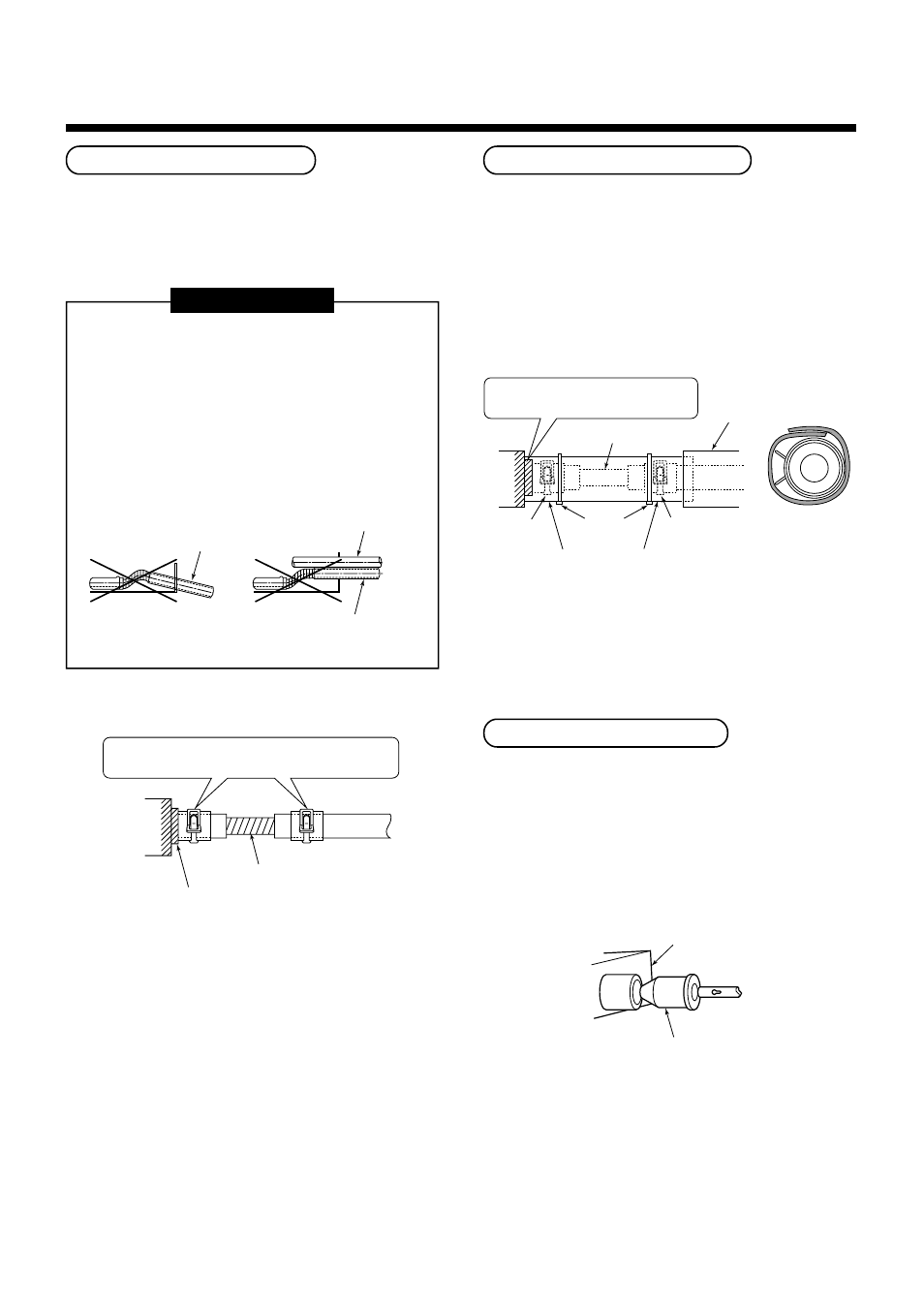 Drain piping work, Connection of drain hose, Requirement | Thermal insulating process, Connection of drain pipe | Toshiba RAV-SM561AT-E User Manual | Page 126 / 139
