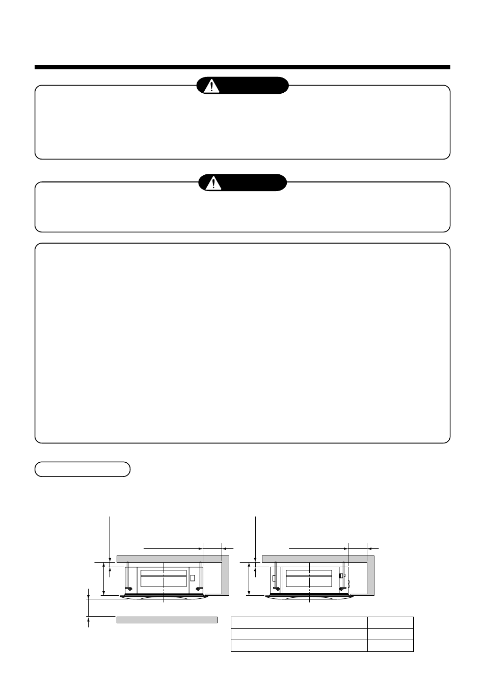 Selection of installation place, Warning, Caution | Toshiba RAV-SM561AT-E User Manual | Page 77 / 139