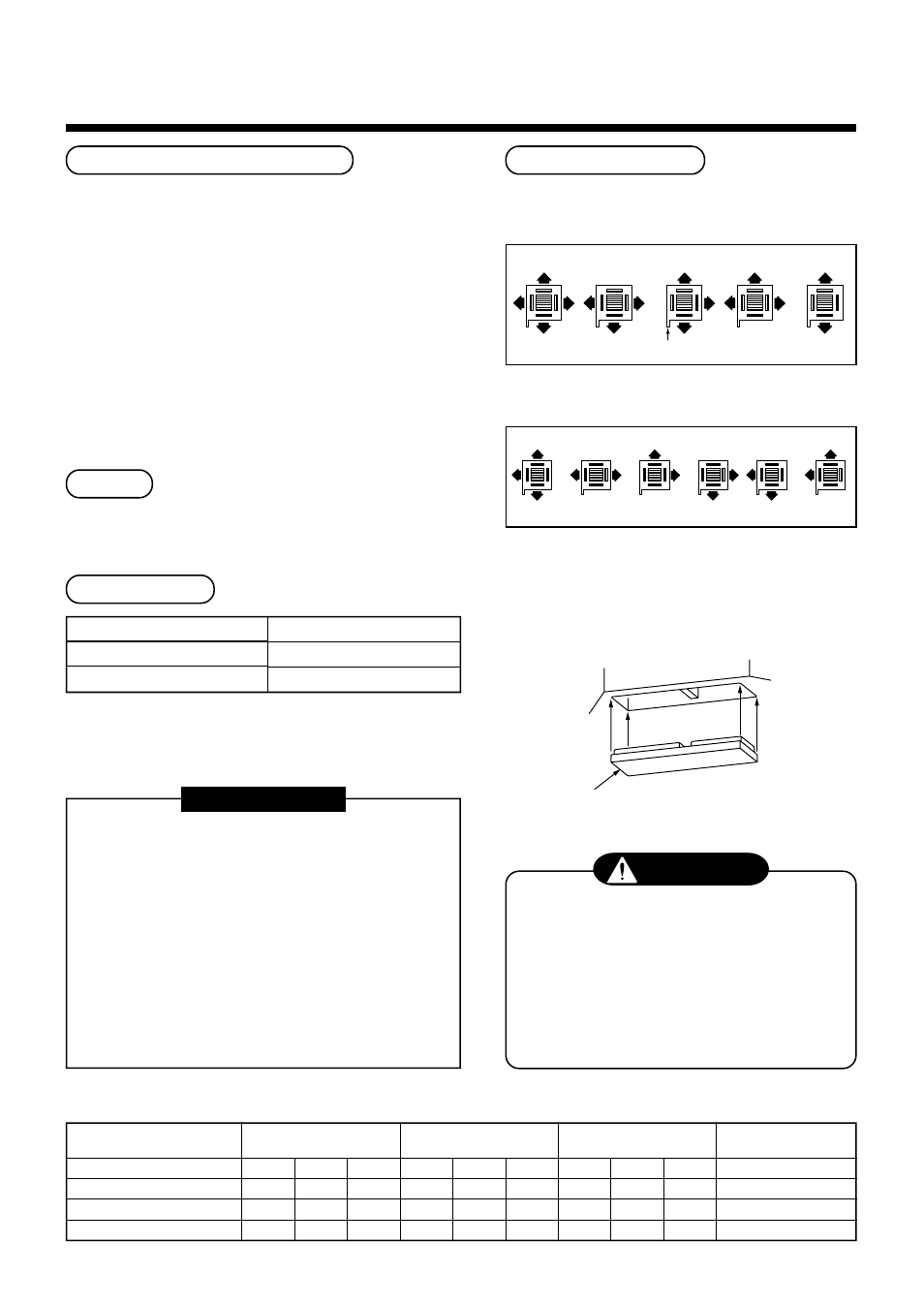 Warning, Selection of installation place, Advice | Ceiling height, Requirement, Discharge direction | Toshiba RAV-SM561AT-E User Manual | Page 78 / 139