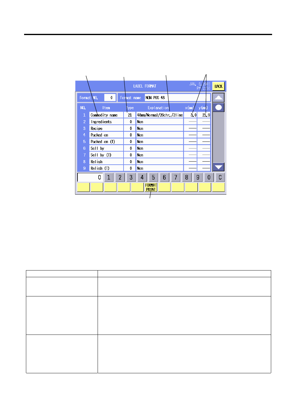 1 free format arrangement | Toshiba SL-5300 Series User Manual | Page 101 / 224