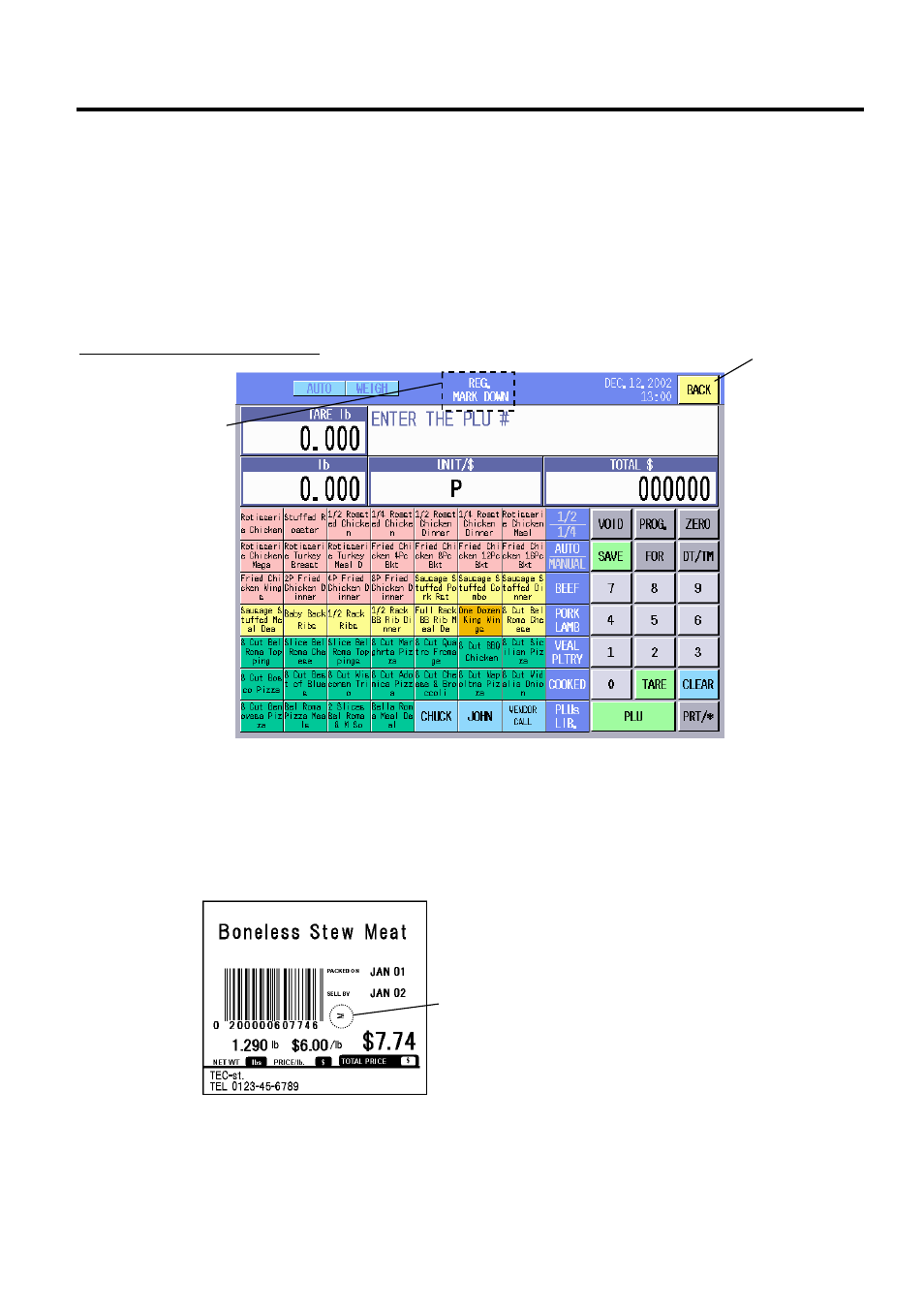 Registration mark down mode | Toshiba SL-5300 Series User Manual | Page 192 / 224