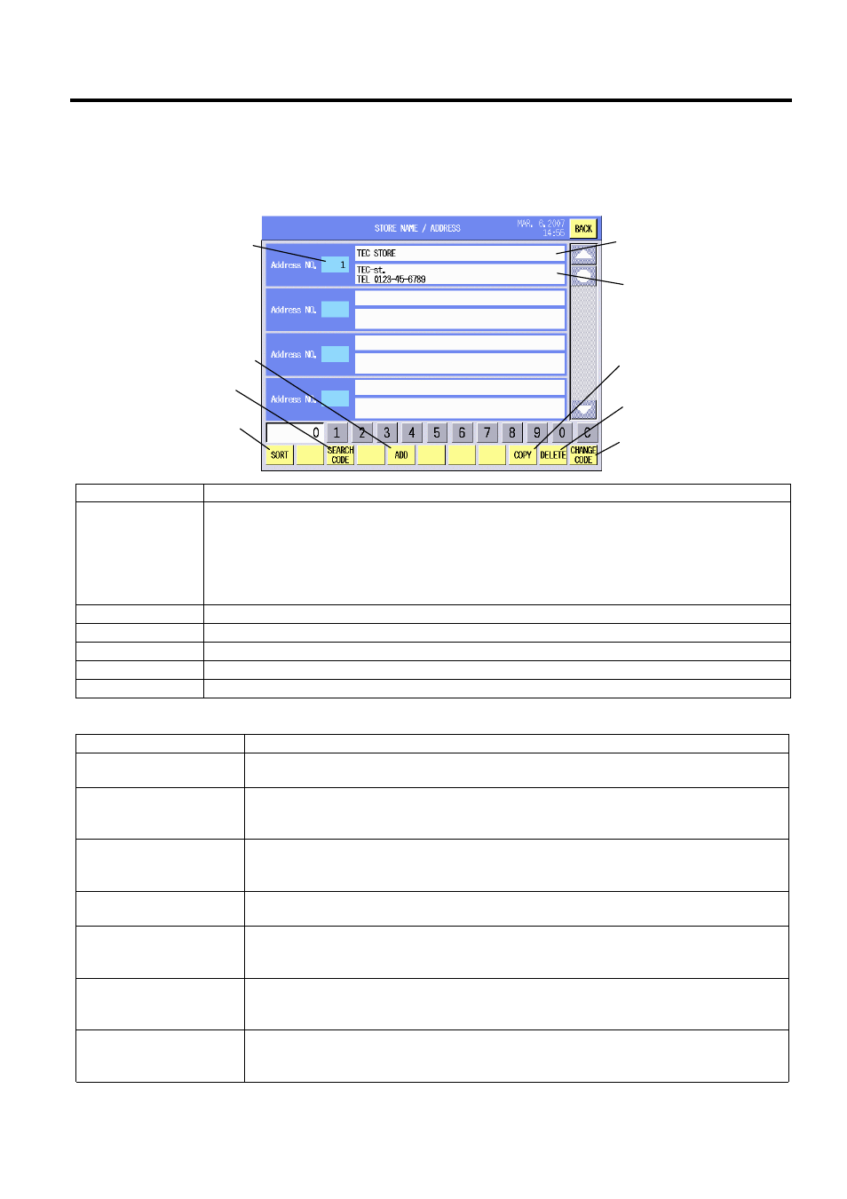 Store name/address setting, 9 store name/address setting | Toshiba SL-5300 Series User Manual | Page 65 / 224