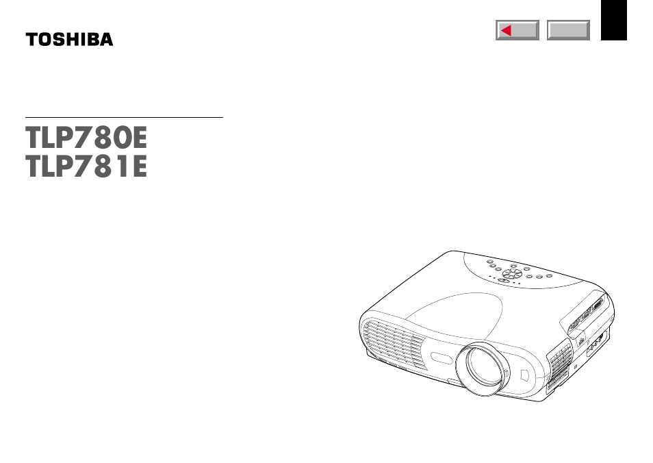 Toshiba TLP780E User Manual | 80 pages