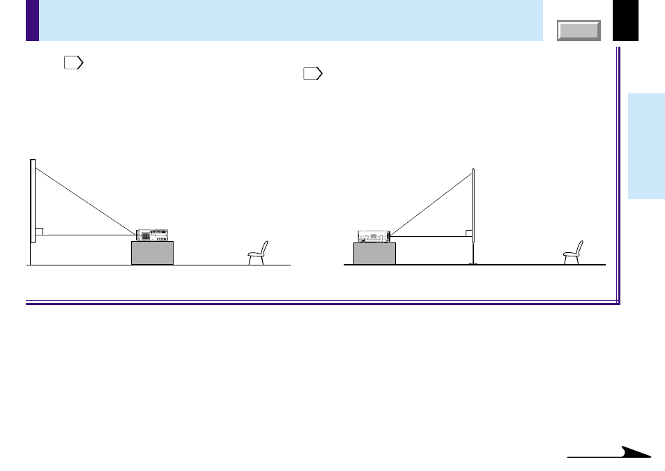 Installation and connections, Floor-mounted projector placement | Toshiba TLP780E User Manual | Page 17 / 80