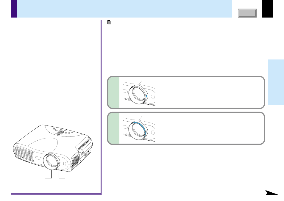 Projection on the screen (continued) | Toshiba TLP780E User Manual | Page 31 / 80