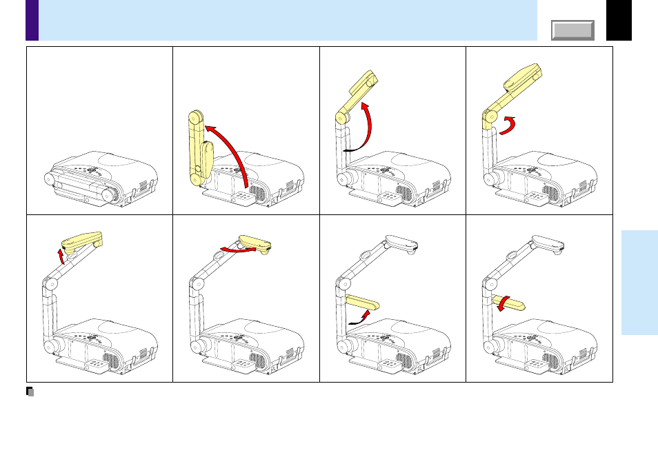 Preparation of the document imaging camera, Document imaging camera | Toshiba TLP780E User Manual | Page 55 / 80