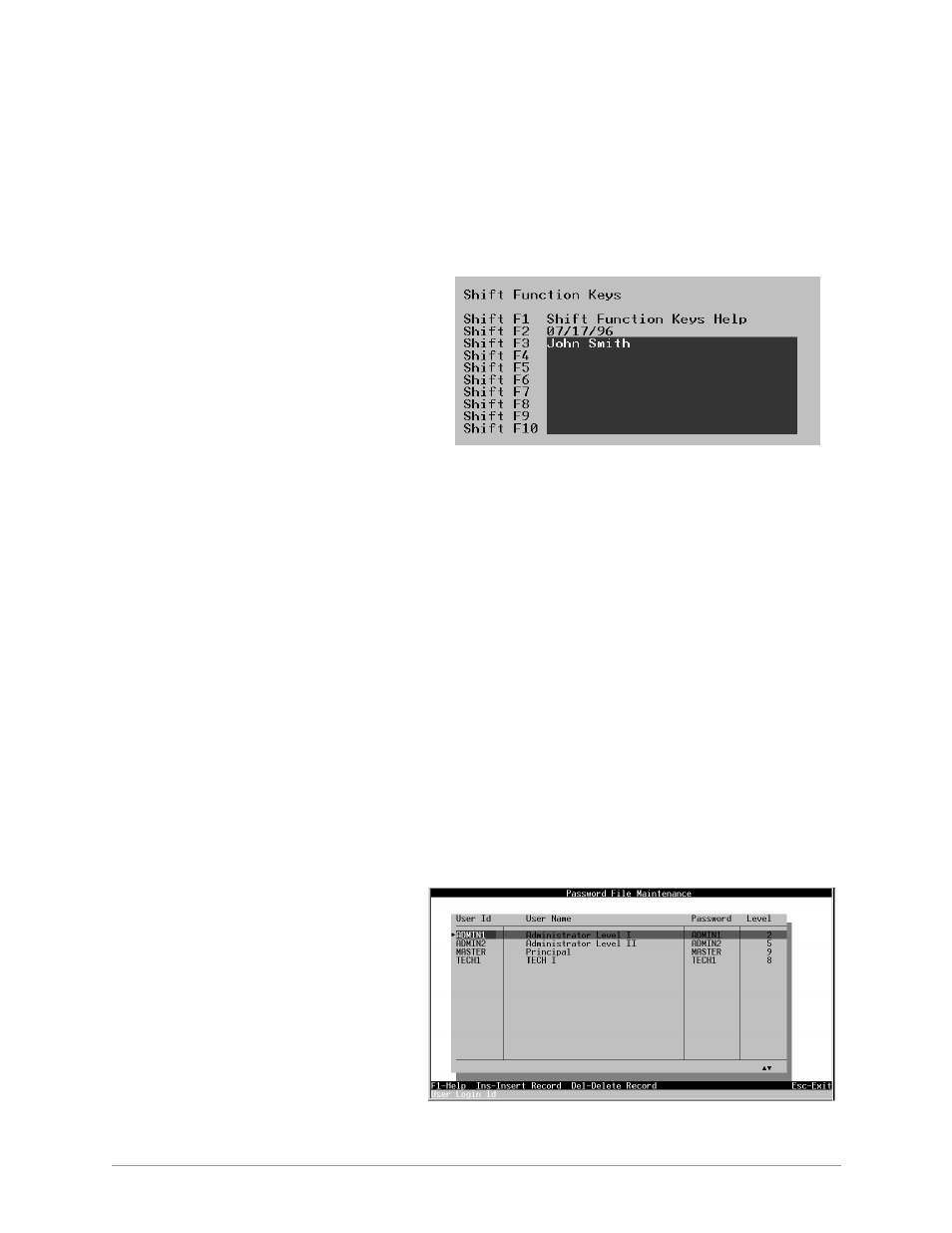User password level setup | Toshiba Strata DK Backup User Manual | Page 131 / 178