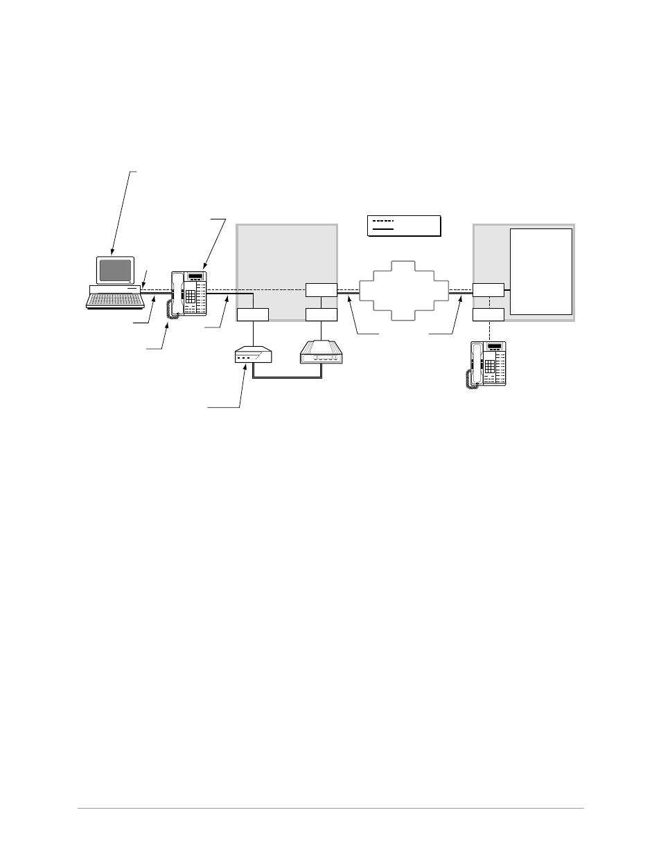 Voice call first, then modem to modem connection, Communication setup, Customer dialer setup | Toshiba Strata DK Backup User Manual | Page 147 / 178