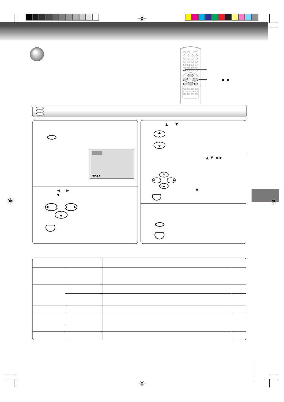 Customizing the function settings, Setting procedure | Toshiba MD13P3 User Manual | Page 37 / 48