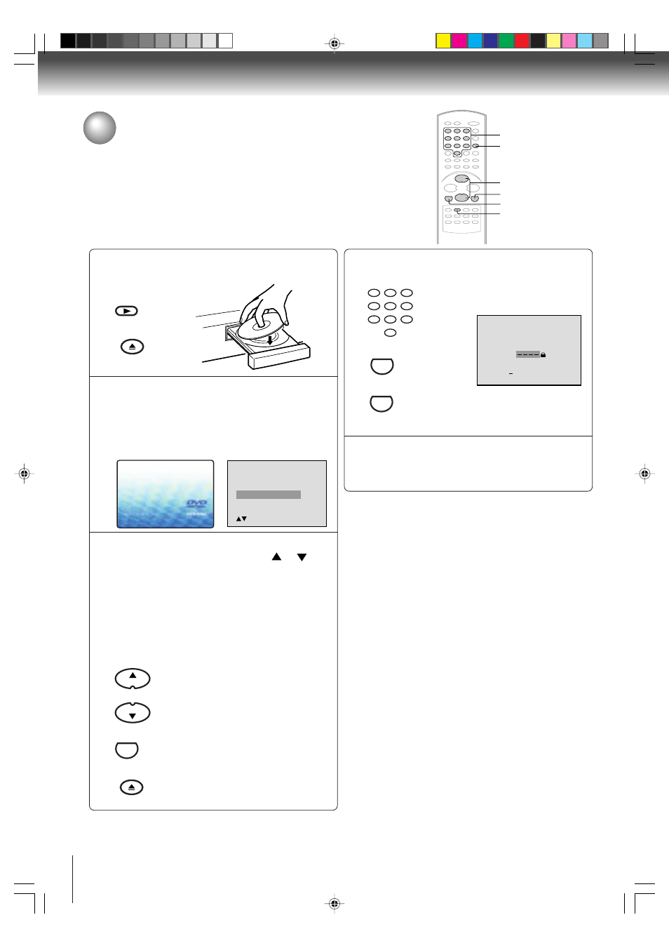 Temporary disabling of rating level by dvd disc | Toshiba MD13P3 User Manual | Page 40 / 48