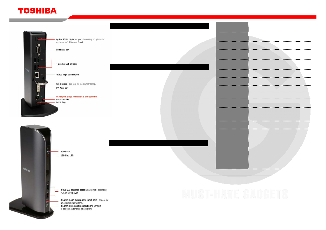 Toshiba Dynadock Universal USB Docking Station User Manual | Page 4 / 5