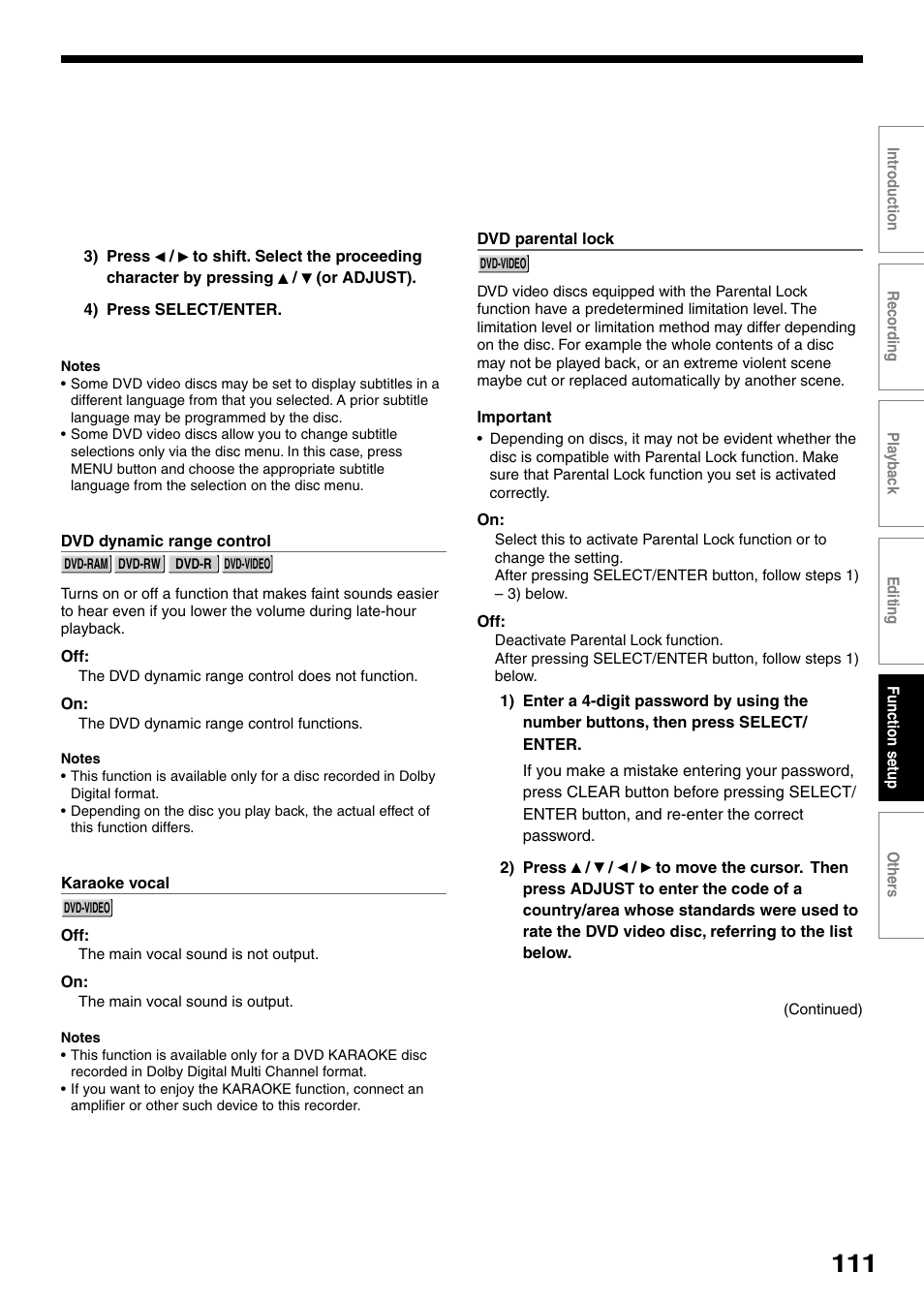 Toshiba DVd Video Recorder D-R4SU User Manual | Page 111 / 131