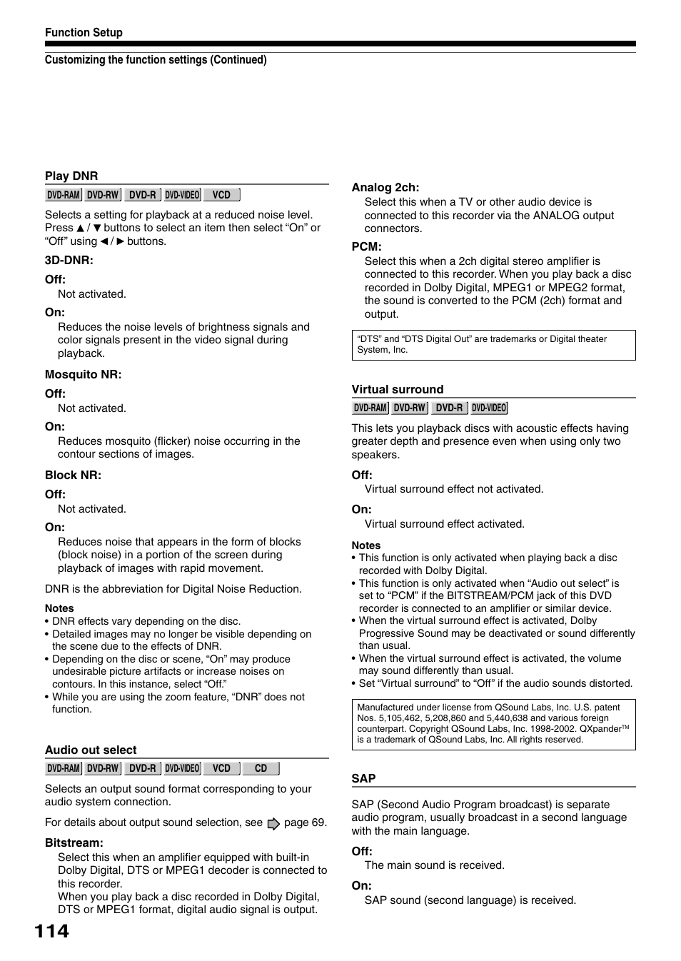 Toshiba DVd Video Recorder D-R4SU User Manual | Page 114 / 131