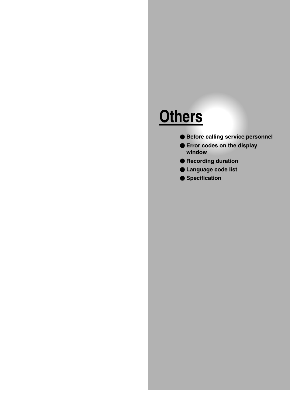Others | Toshiba DVd Video Recorder D-R4SU User Manual | Page 121 / 131