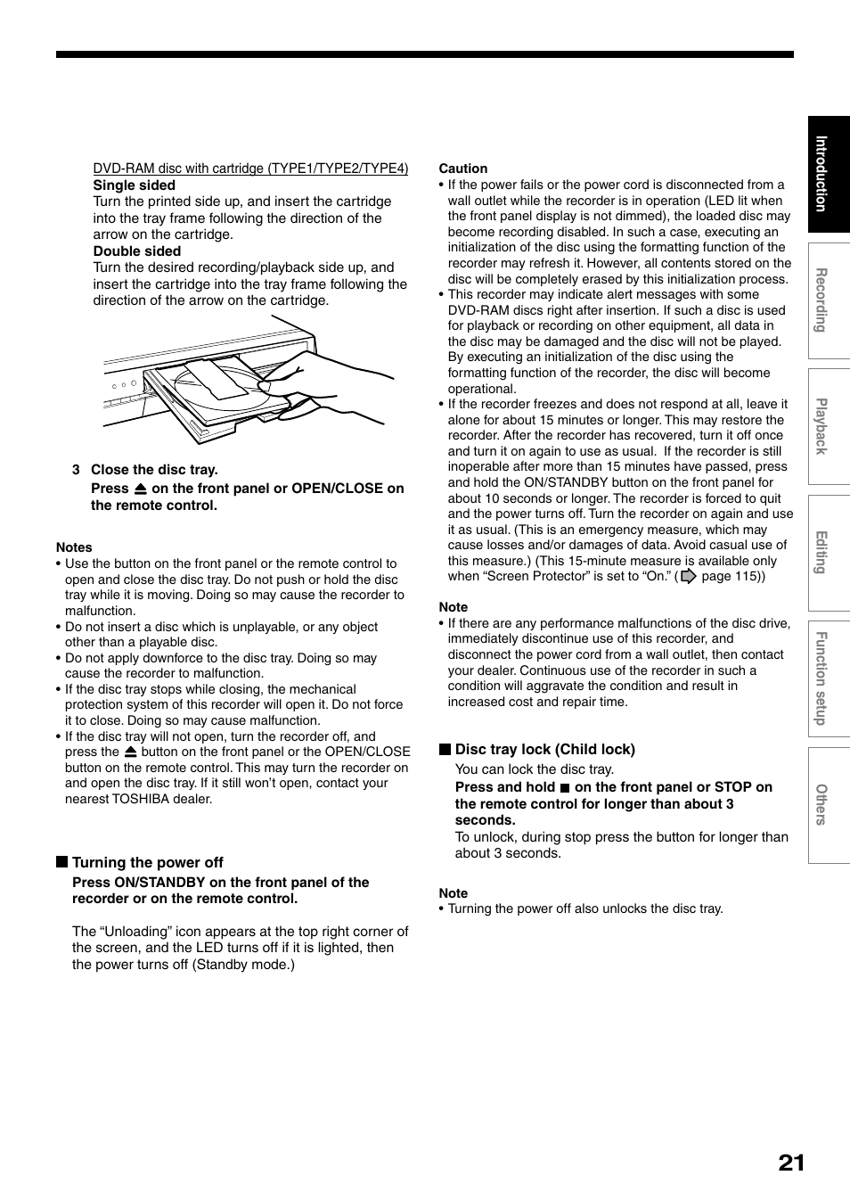 Toshiba DVd Video Recorder D-R4SU User Manual | Page 21 / 131