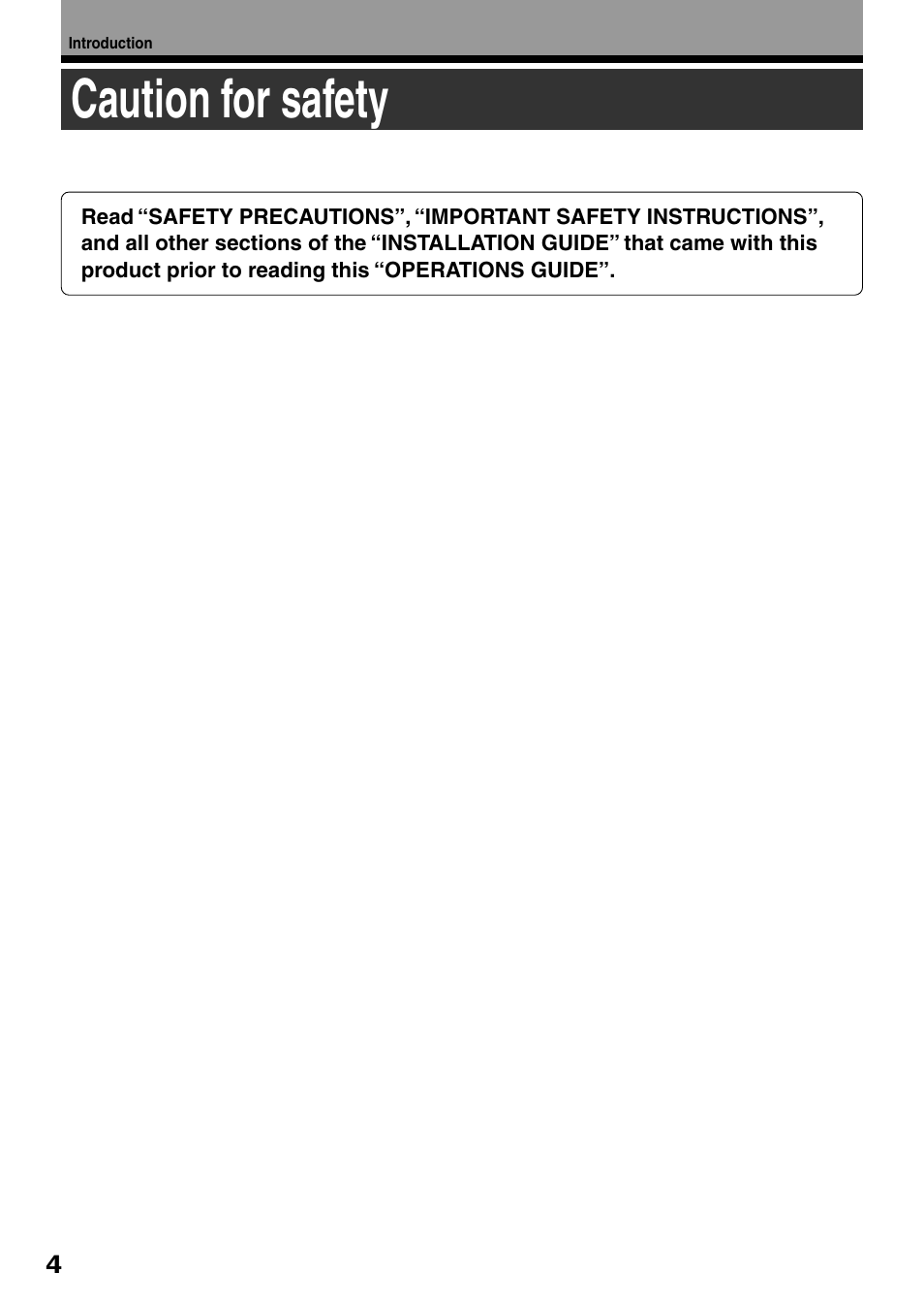 Caution for safety | Toshiba DVd Video Recorder D-R4SU User Manual | Page 4 / 131