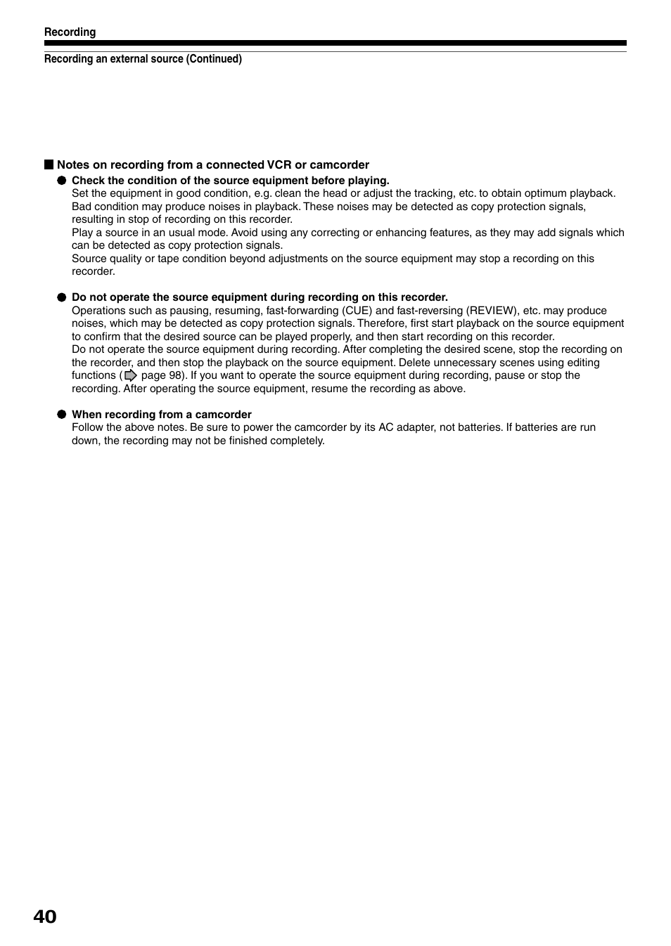 Toshiba DVd Video Recorder D-R4SU User Manual | Page 40 / 131