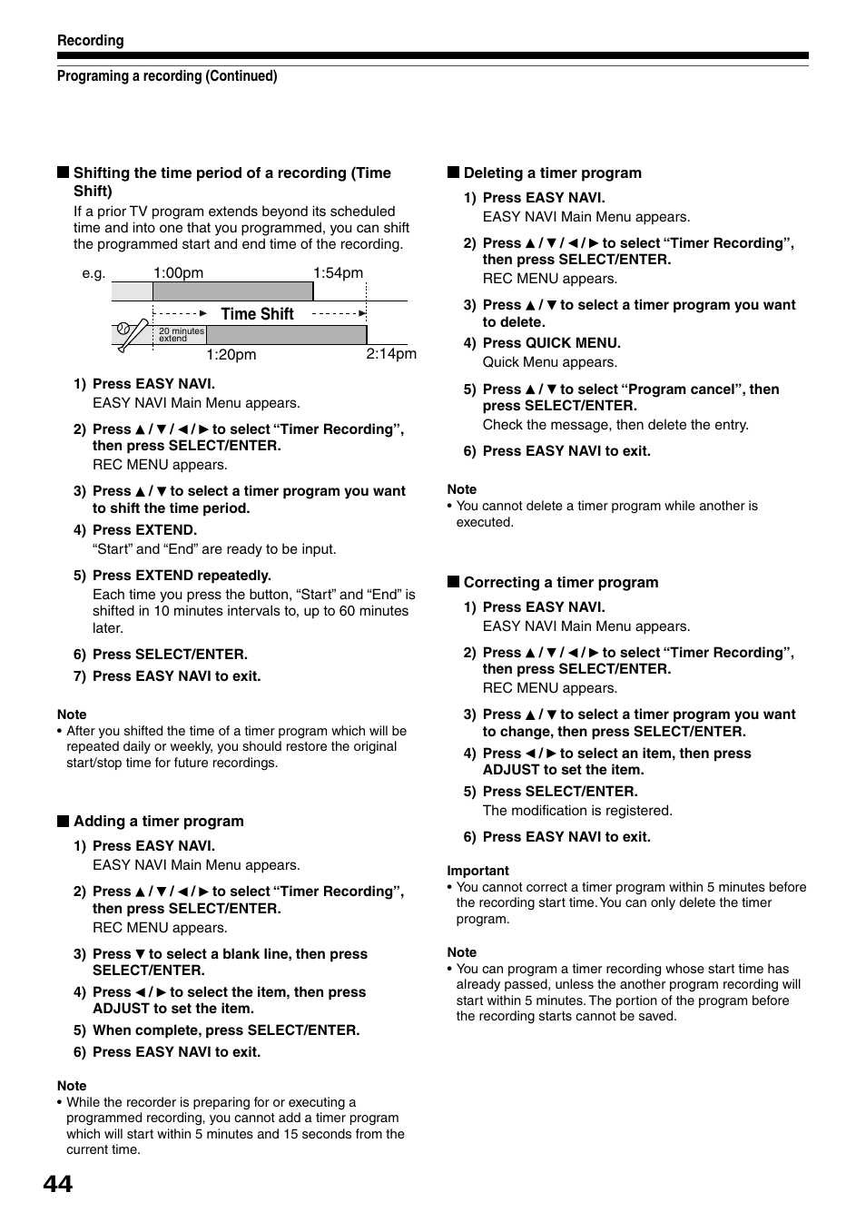 Toshiba DVd Video Recorder D-R4SU User Manual | Page 44 / 131