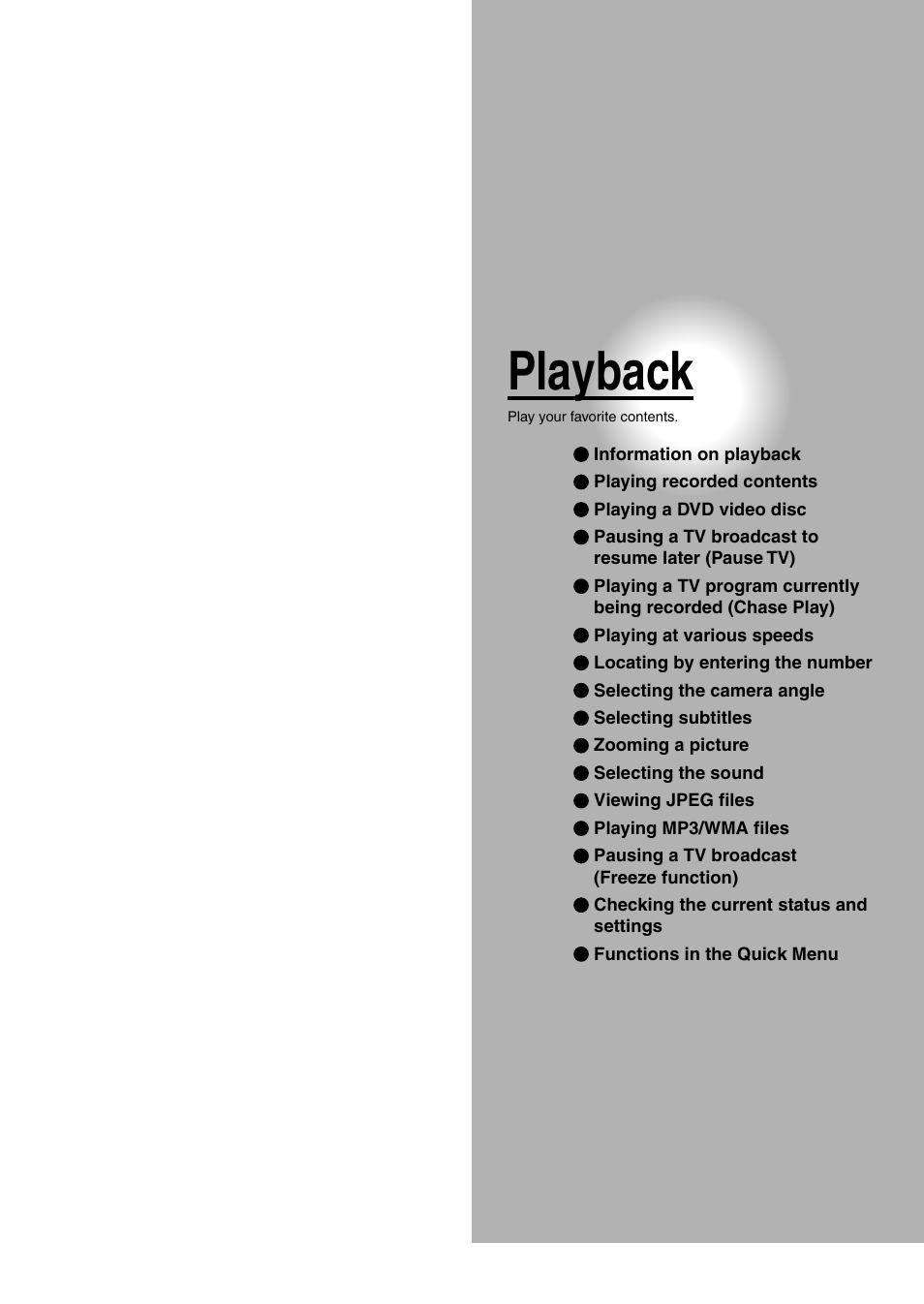 Playback | Toshiba DVd Video Recorder D-R4SU User Manual | Page 49 / 131