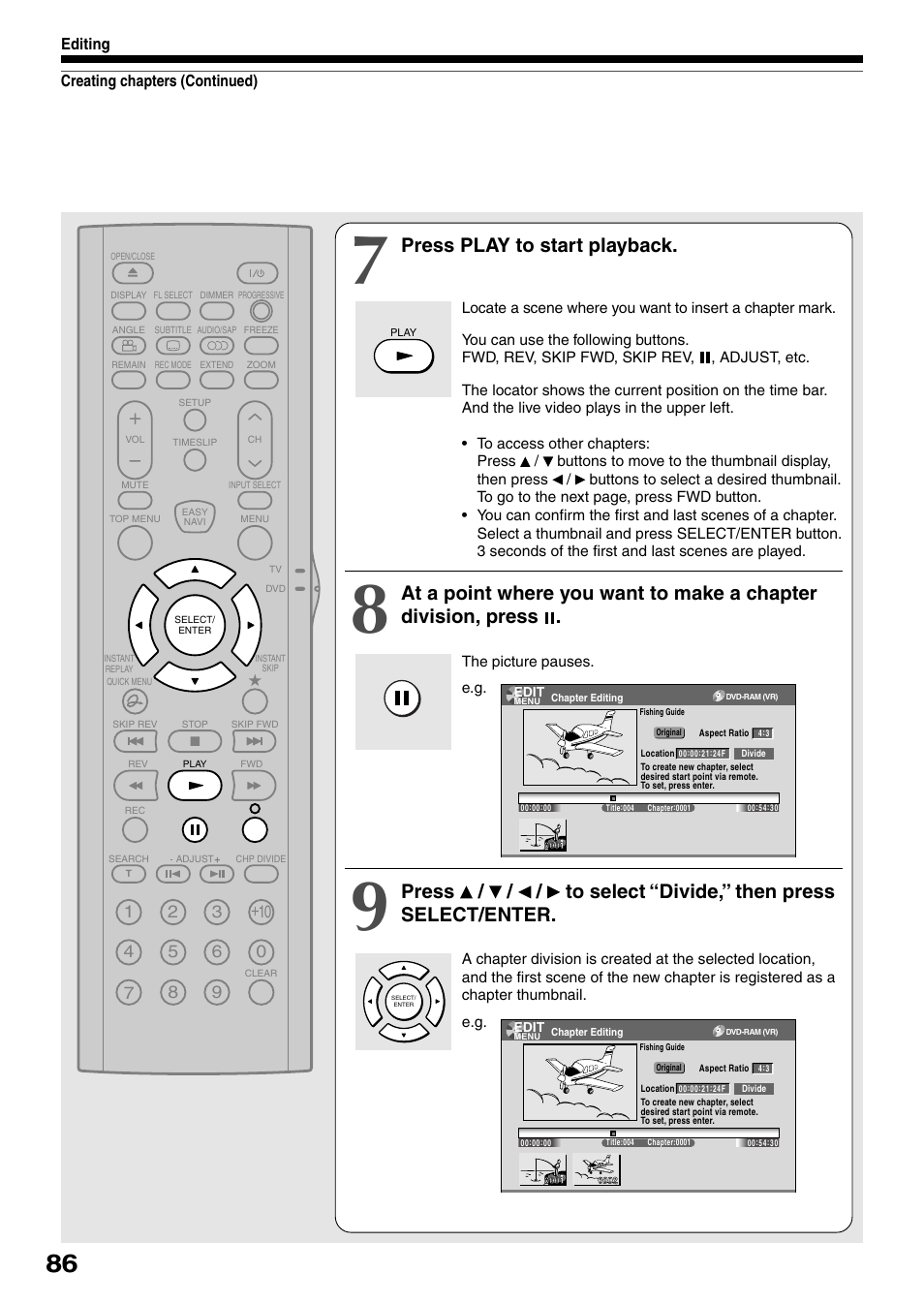 Press play to start playback | Toshiba DVd Video Recorder D-R4SU User Manual | Page 86 / 131
